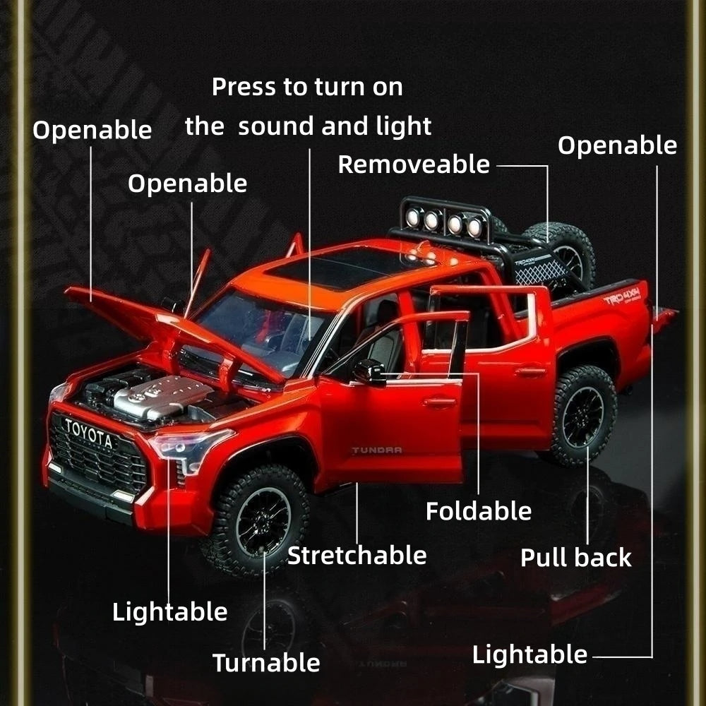 Toyota Tundra TRD Off-Road 4×4 1:24 Scale Diecast Black