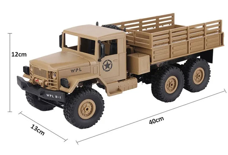 WPL B16 RC Military 6WD Truck